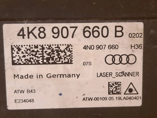 Audi A6 C8 4K RADAR DISTRONIC LASER 4K8907660B* - 5