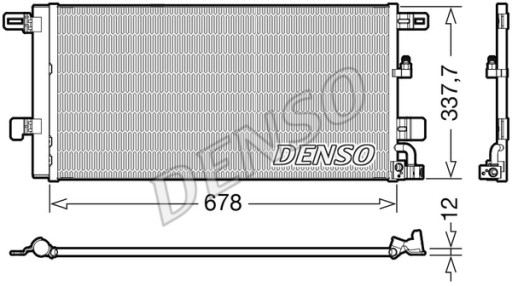 Denso Dcn02001 конденсатор, кондиционер - 2