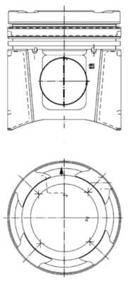 ZESTAW TŁOK Z TULEJĄ CYLINDRA 99697960 - 2