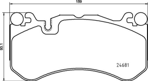 Brembo P 50 142 набор тормозных колодок, - 6