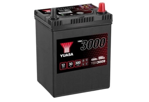 Akumulator 12V 30Ah 300A P+ Azja YUASA YBX3009 - 1