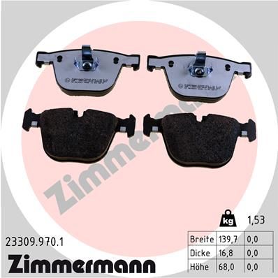 Klocki Ceramiczne ZIMMERMANN Tył BMW 3 E90 M3 - 2