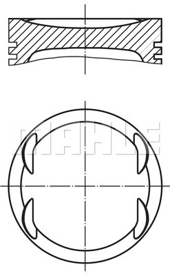 ПОРШЕНЬ ДВИГУНА 007 PI 00153 000 MAHLE - 4