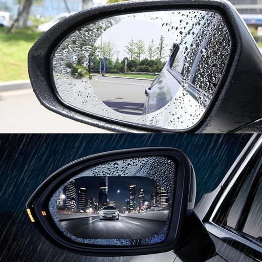 2X водонепроницаемый зеркало дождь фольги стикер - 3