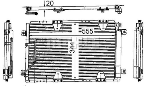 РАДИАТОР КОНДИЦИОНЕРА MAHLE KNECHT AC713000S - 6