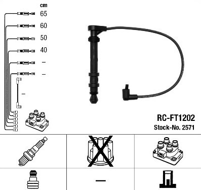 Провід запалювання NGK RC-FT1202 - 2