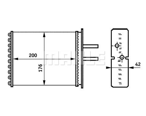 Mahle AH 161 000s теплообмінник, опалення wn - 5