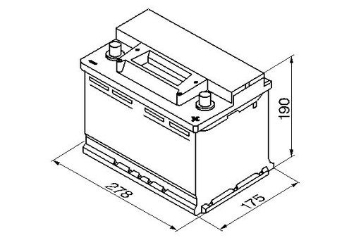 AKUMULATOR 70AH 640A SILVER S3 P+ BOSCH - 8