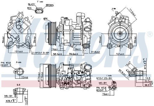 Компресор кондиціонера NISSENS для BMW 3 E92 320 - 2