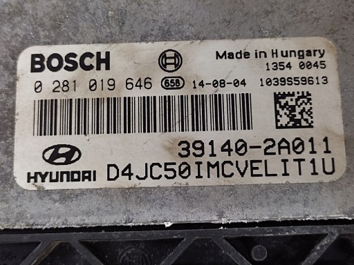 HYUNDAI IX20 1,6 CRDI КОНТРОЛЕР ДВИГУНА 39140-2A011 - 2