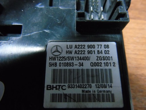 Идеальный модуль BHTC кондиционера MERCEDES W222 1 - 3