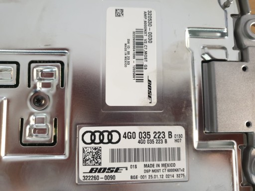 Підсилювач Bose оригінал Audi A6 C7 A7 4g0035223b - 2