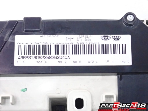 LAMPKA PODSUFITKI WIĄZKA AUDI A8 D4 4H0947135BK - 15