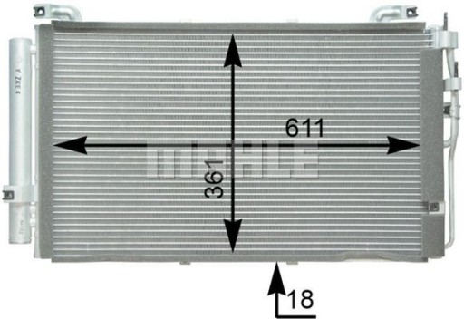 Mahle AC 391 000p конденсатор, Кондиціонер MAHLE OR - 5