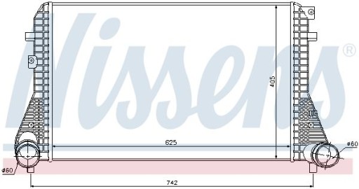 NISSENS Intercooler VW PASSAT 2.0 TSI 10- - 2