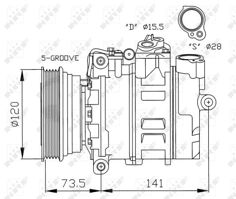 NRF 32261 Kompresor, klimatyzacja - 2