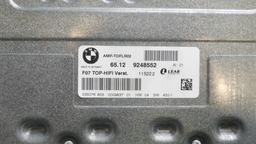 BMW F01 F02 F04 F07 Підсилювач ТОП HiFi логіка 7 - 4