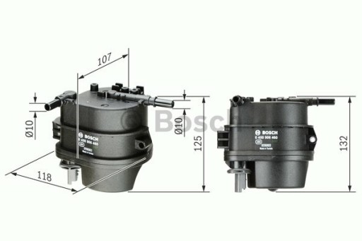 Паливний фільтр BOSCH 0450906460 RU розподіл - 7