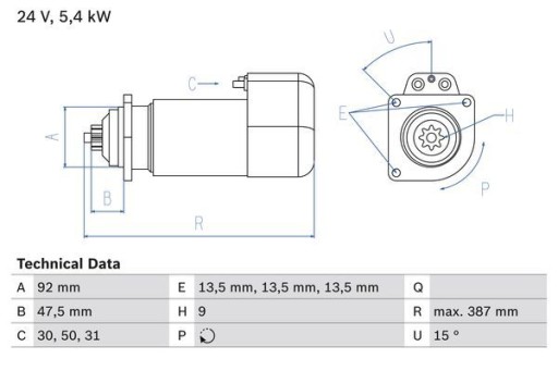 0 986 011 570 BOSCH СТАРТЕР - 2