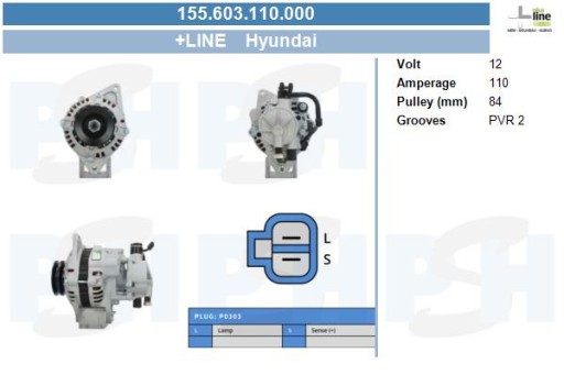 BV Psh 155.603.110.000 Alternator - 2