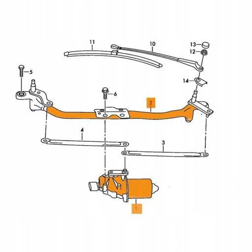 ROOMSTER ПЕРЕДНІЙ ПРИВІД СКЛООЧИСНИКА ПЕРЕДНІЙ 5J1955601B - 3