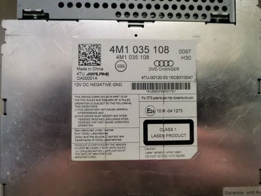 CD-чейнджер Audi OE 4M1035108 - 4