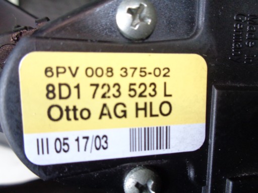 Потенціометр педалі газу 8D1723523L 4.2 AUDI A6 C5 - 2