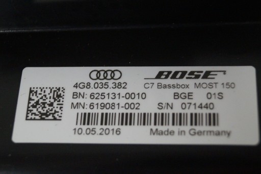 AUDI A7 4G A6 GŁOŚNIK SUBWOOFER BOSE 4G8035382 - 2