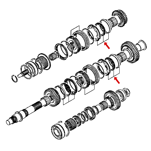Синхронізатор коробки передач 1 і 3 передач Pajero MR377090 - 2