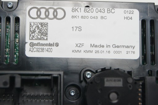 GD AUDI A5 8T LIFT панель кондиціонера 8K1820043BC - 4