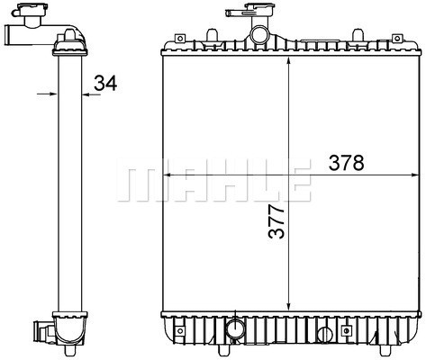 Mahle CR 1495 001S радіатор, система охолодження - 3