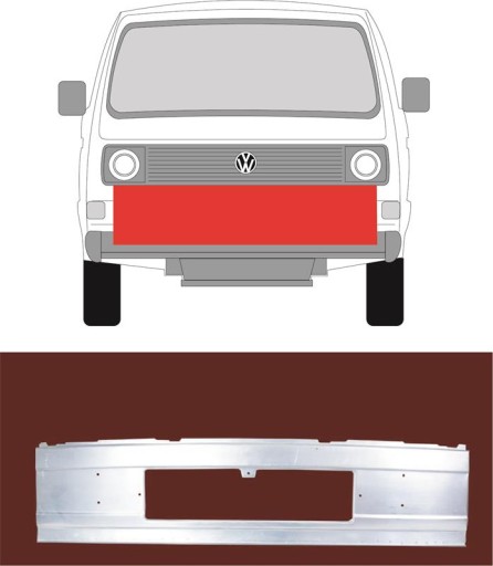 VW T3 Pas przedni - 1