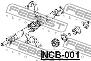 Опора валу FEBEST для NISSAN 180 SX 1.8 2.0 - 6