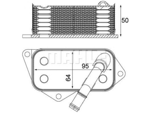 Масляний радіатор BMW X3 F25 1.6-3.0 E83 2.5 3.0 - 2