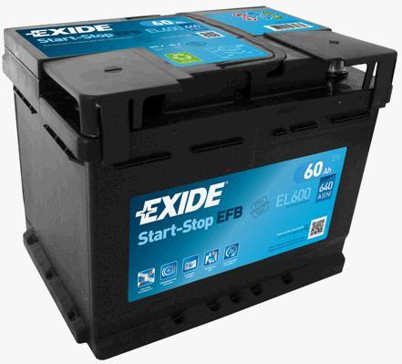 Акумулятор Exide Start-Stop EFB 12V 60Ah 640A R+ - 1
