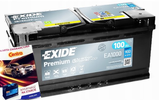 Стартовий акумулятор EXIDE EA1000 - 9