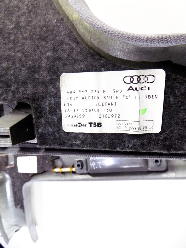 Audi A6 C5 99r Універсал накладка планка задня стійка - 2