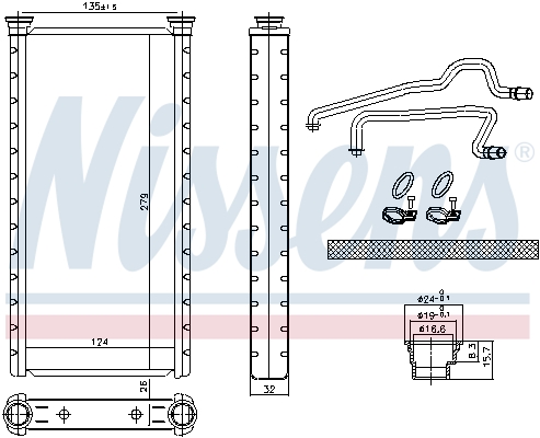 NISSENS NAGRZEWNICA 707221 - 2