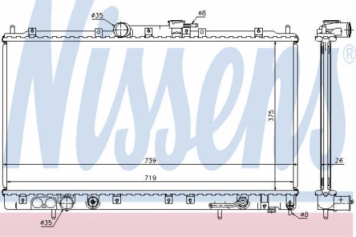 КУЛЕР ДЛЯ ВОДИ NISSENS 62869A - 2