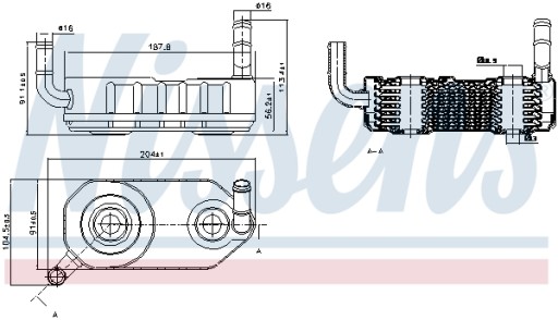 NISSENS 90708 МАСЛЯНИЙ РАДІАТОР - 2