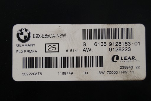 Модуль БУ освітлення BMW E90 04-08 - 3