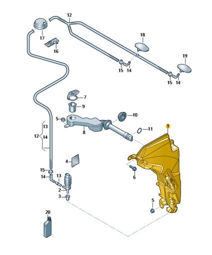 Бачок для омивача AUDI A6 RS6 - 3