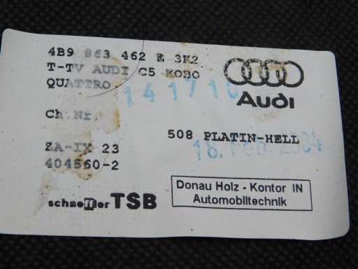 A4 / 21 AUDI A6 C5 FL Універсал Облицювання багажника - 4