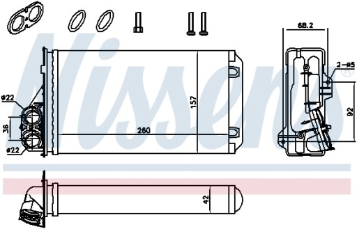 Nagrzewnice NISSENS 707184 + Gratis - 2