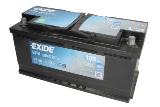 Стартовий акумулятор EXIDE EL1050 - 1