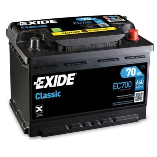 Akumulator EXIDE CLASSIC 70Ah 640A P+ - 5