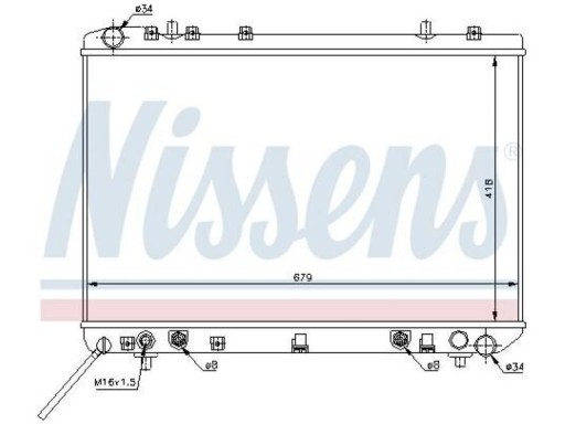 CHŁODNICA SSANGYONG MUSSO (FJ) 2.3-3.2 - 2