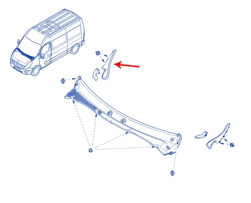 КРЫШКА ЗАГЛУШКИ ПЗ RENAULT MASTER III - 4