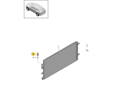 Датчик тиску кондиціонера Porsche Macan - 1