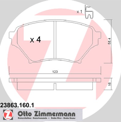 Tarcze Klocki ZIMMERMANN Przód MAZDA MX-5 II 270mm - 3